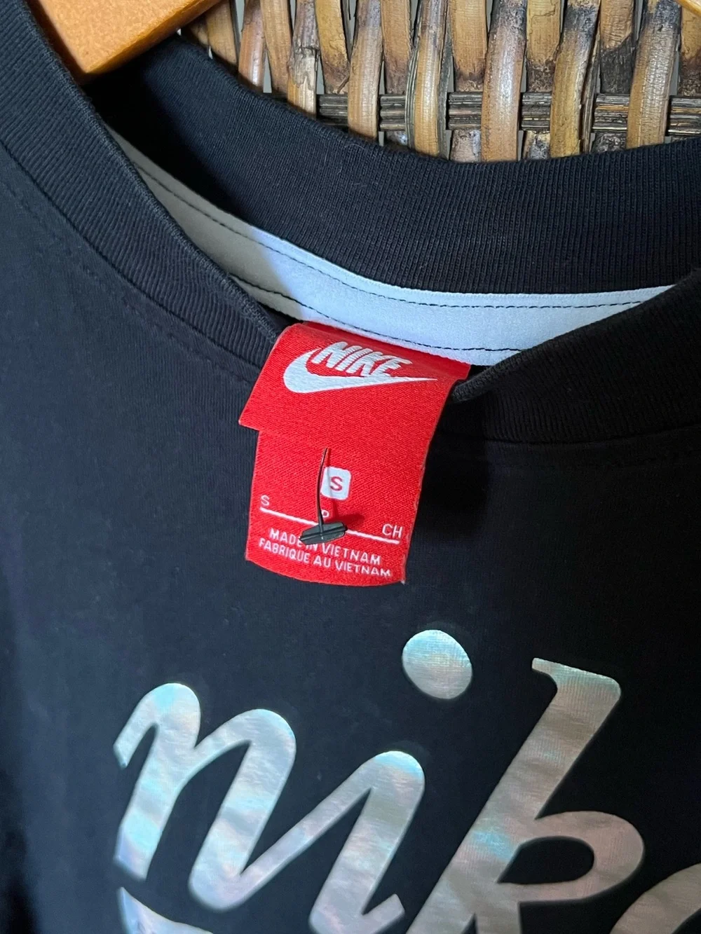 S Nike Cotton Silver Script Tank Top